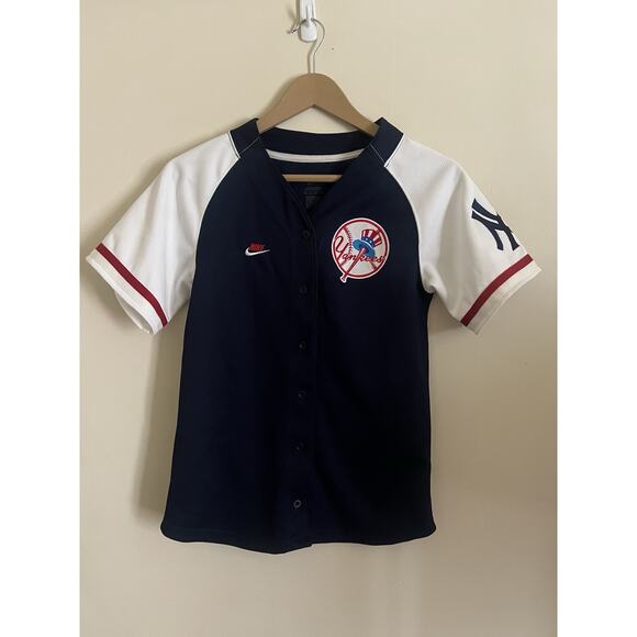 Nike Cooperstown Collection New York Yankees MLB Baseball Jersey Kids Youth M - Picture 1 of 9